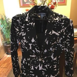 A beautiful black and white blazer